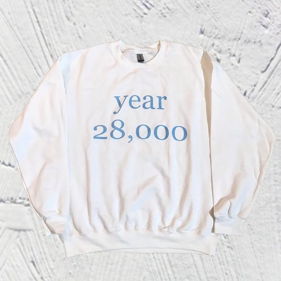 Vintage Other - Y28K University Crewneck Sweater (White/Blue)